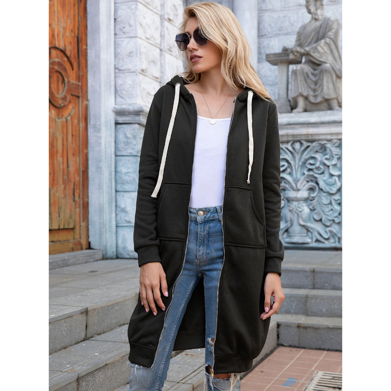 Winter Stylish Loose Long Length Hoodies-CALLISTARI