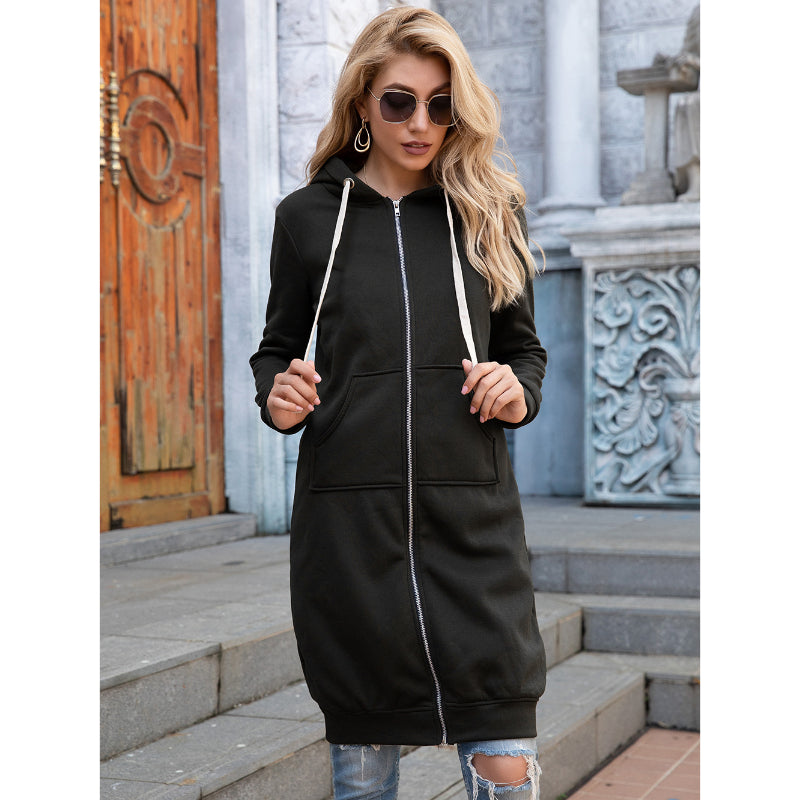 Winter Stylish Loose Long Length Hoodies-CALLISTARI