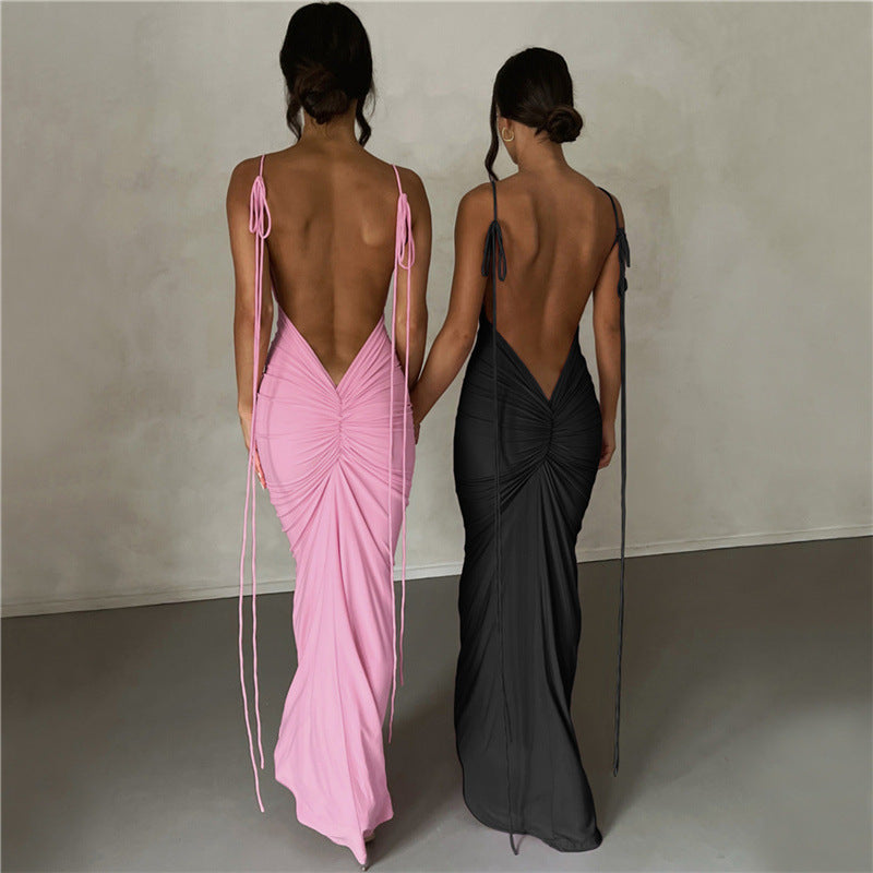 SELENA RUCHED ELEGANCE MAXI DRESS-CALLISTARI