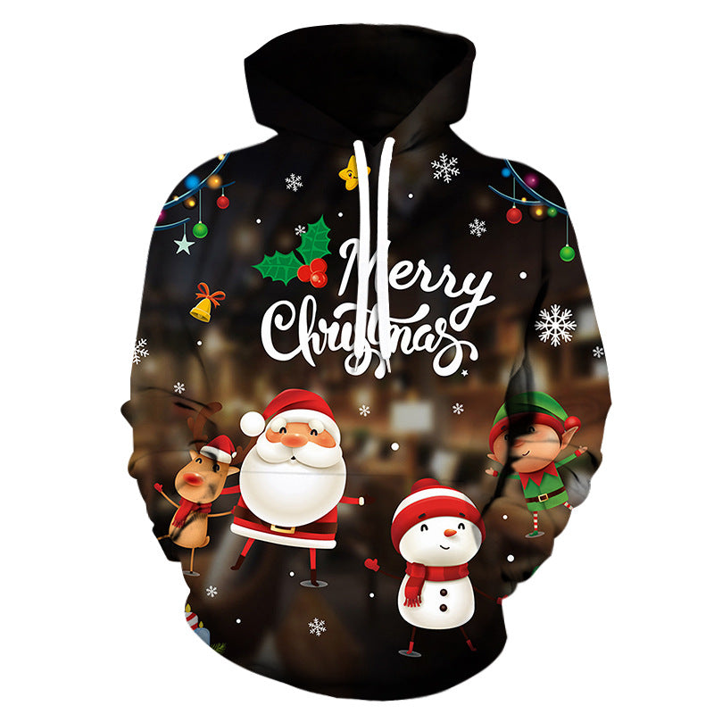 Christmas Santa Pattern Printed 3D Hoodie Collection-CALLISTARI