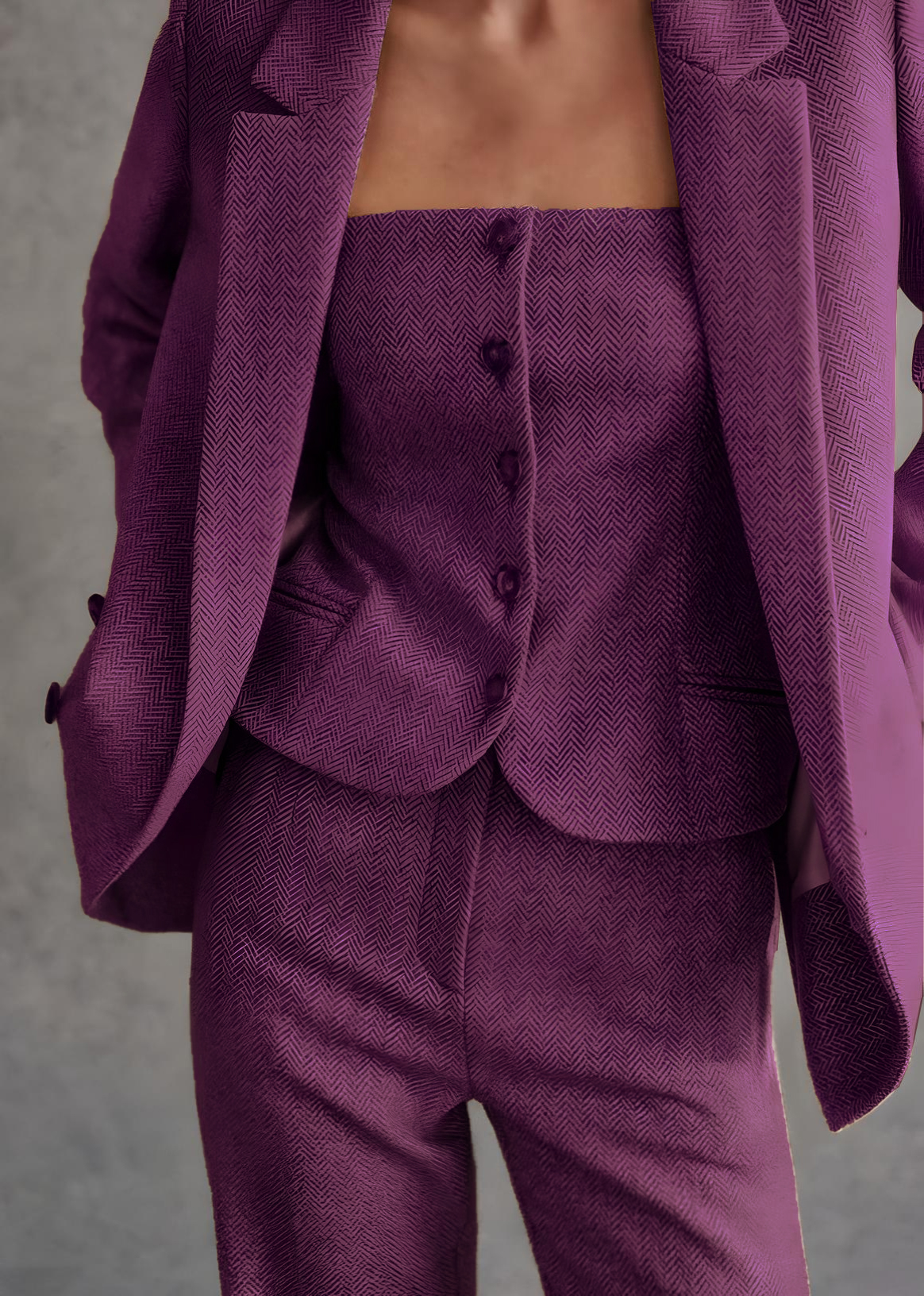 Designer three piece suit