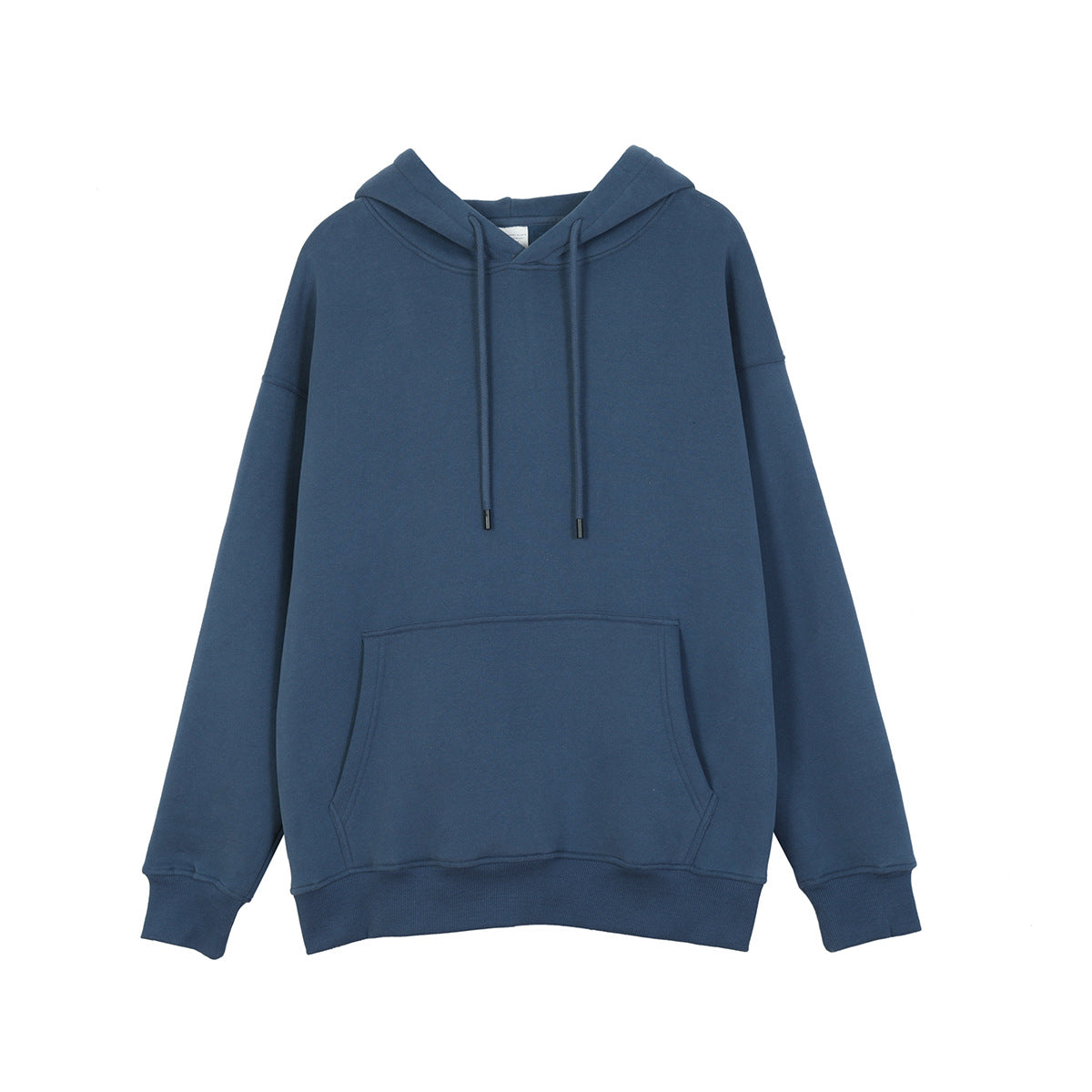 Relaxed Fit Long Fleece Plain Thick Hoodie-CALLISTARI