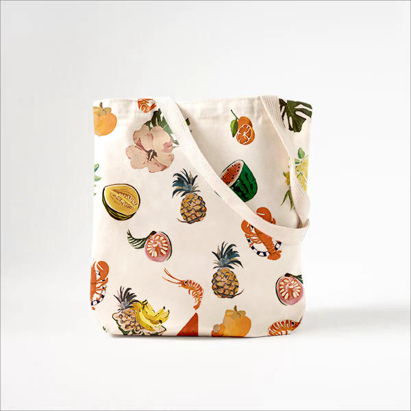Callistari Exotic Fruit World Printed Canvas Bag-CALLISTARI