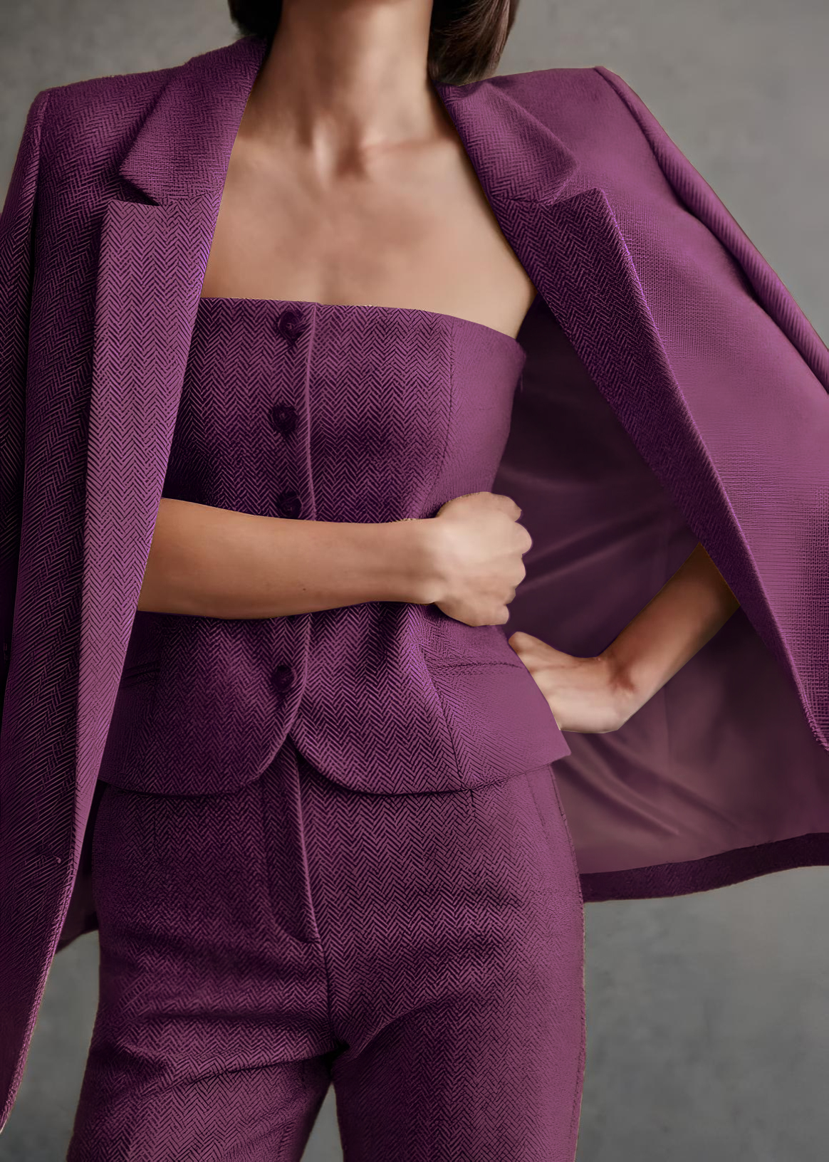 Designer three piece suit