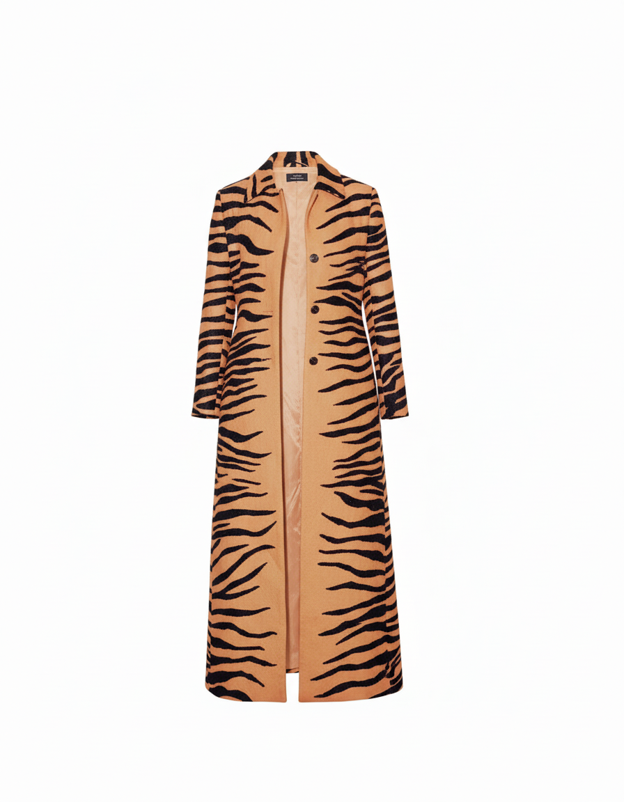 Zebra-print velvet set