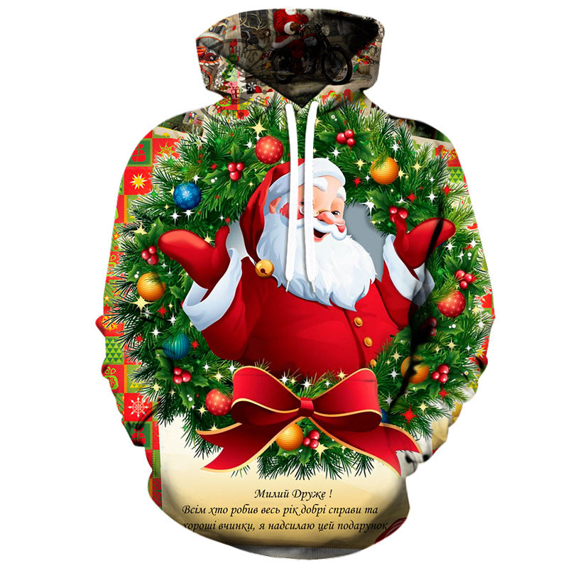 Christmas Santa Pattern Printed 3D Hoodie Collection-CALLISTARI