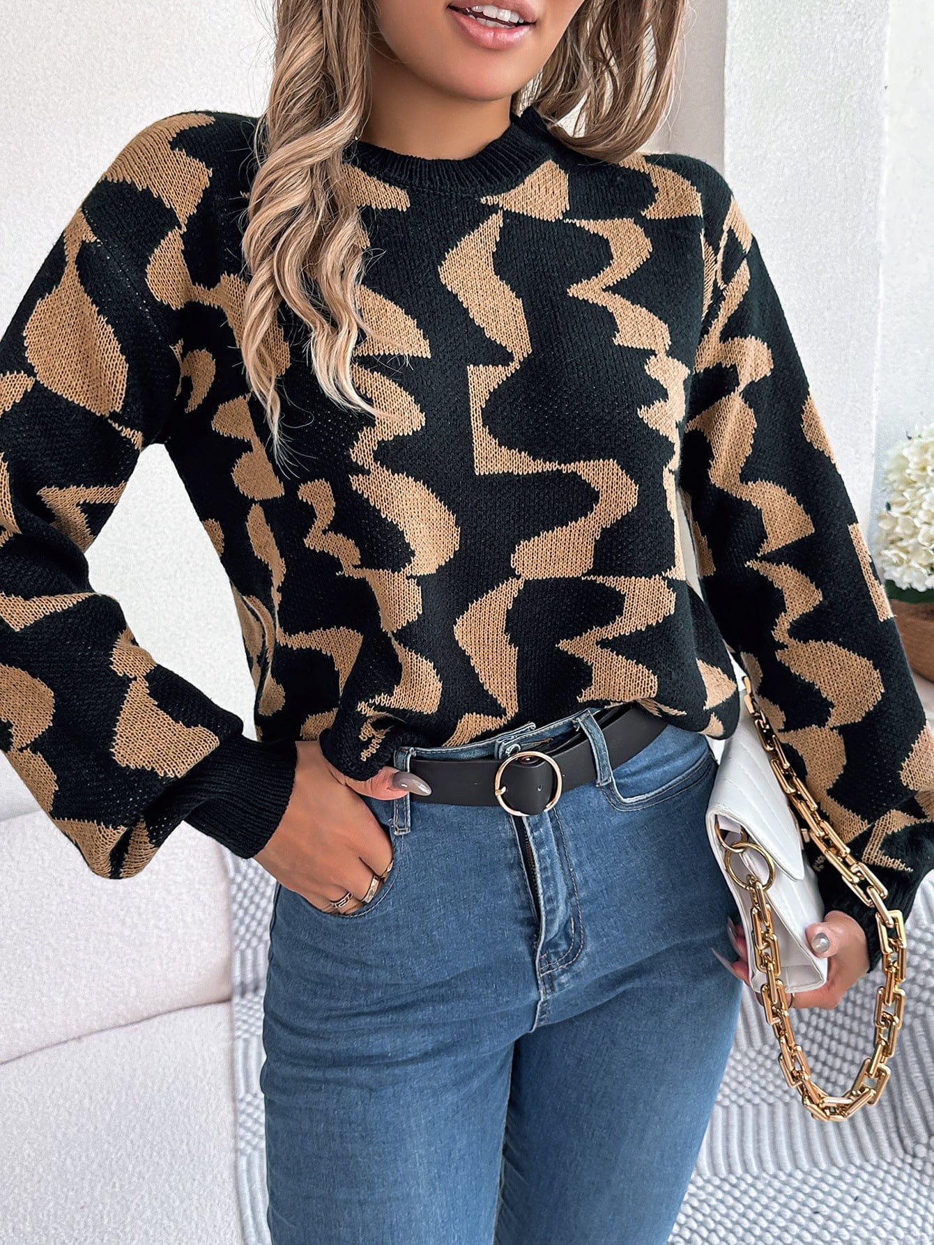 Seleneia Knitted Sweater-Mesadic