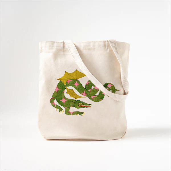 Callistari Chic Abstract Print Canvas Bag-CALLISTARI