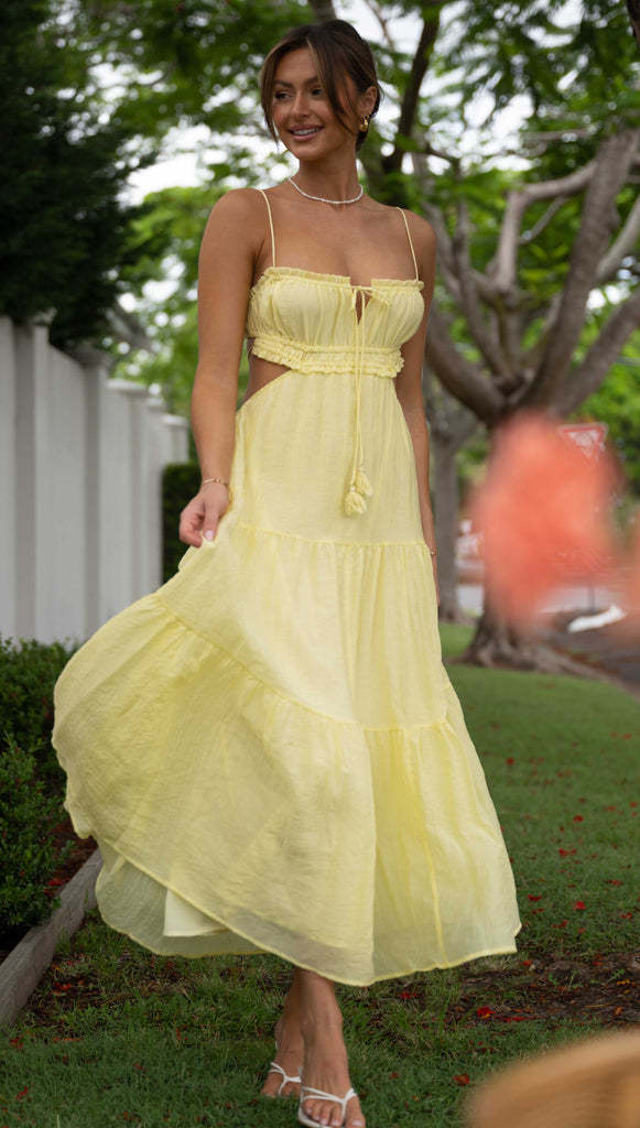 Lila Hollow Back Swing Dress-CALLISTARI