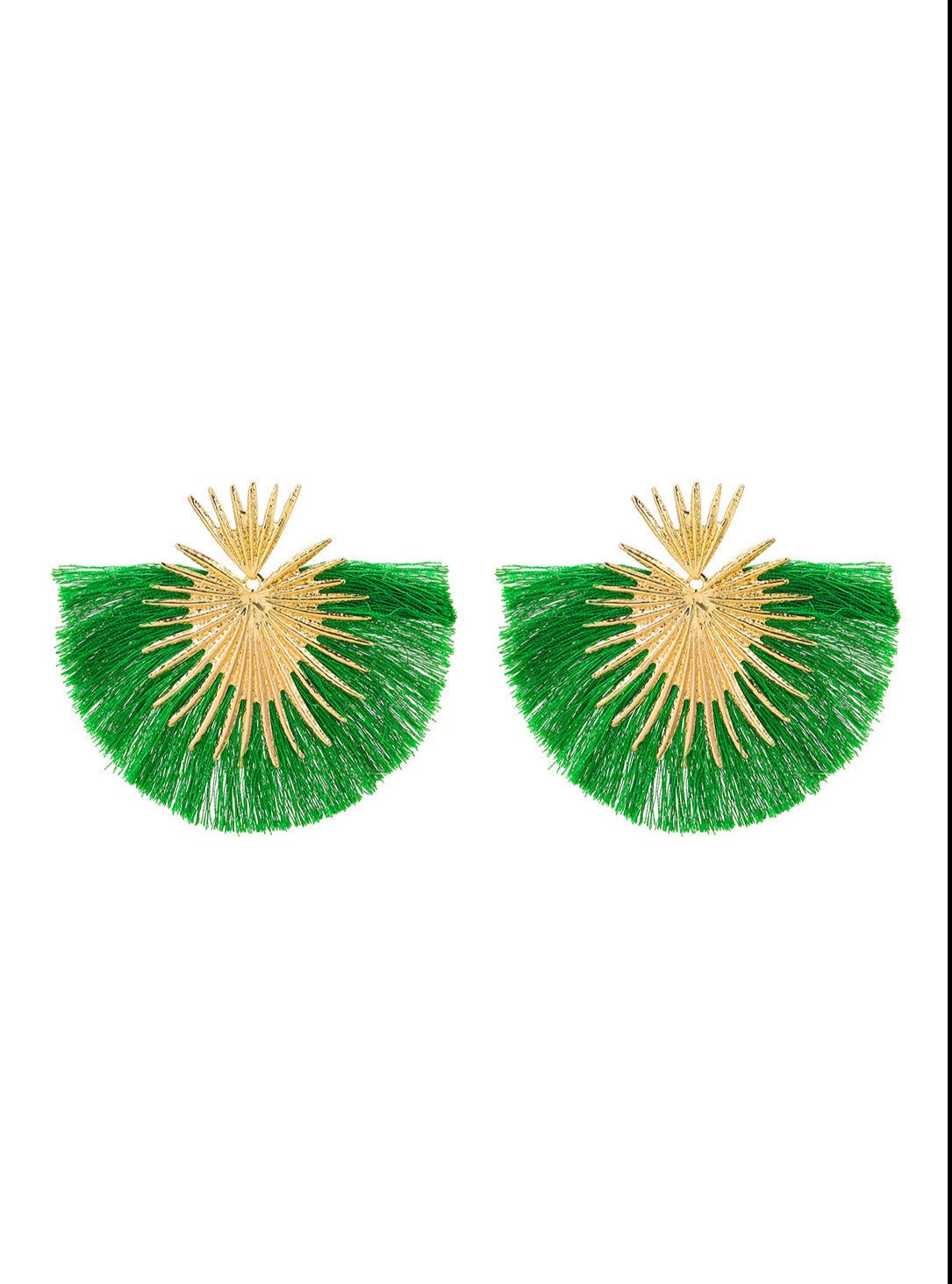 Fan-shaped Tassel Earrings-CALLISTARI