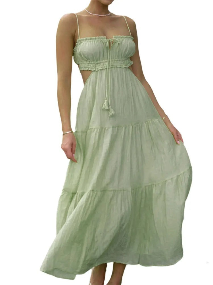 Lila Hollow Back Swing Dress-CALLISTARI