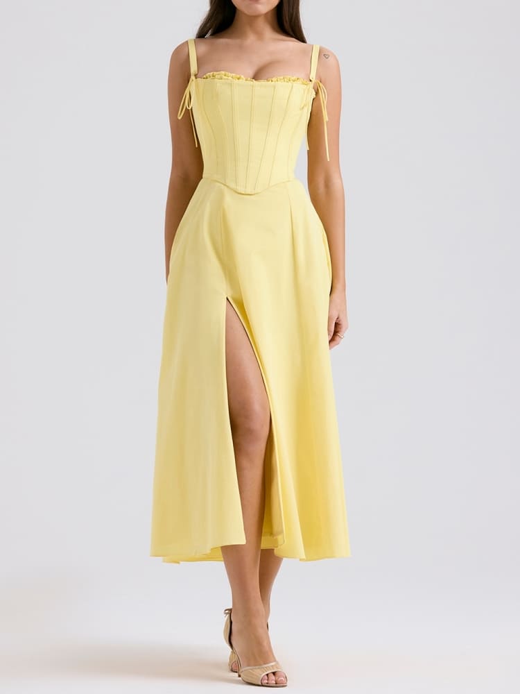 Sunshine Cotton Midi Sundress-CALLISTARI