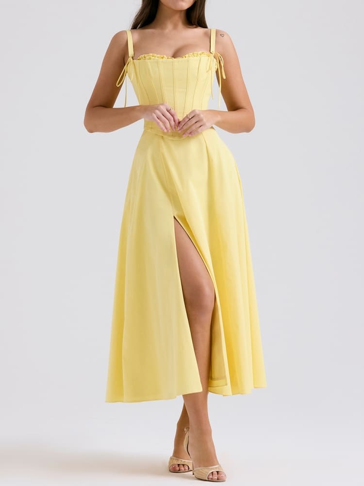 Sunshine Cotton Midi Sundress-CALLISTARI