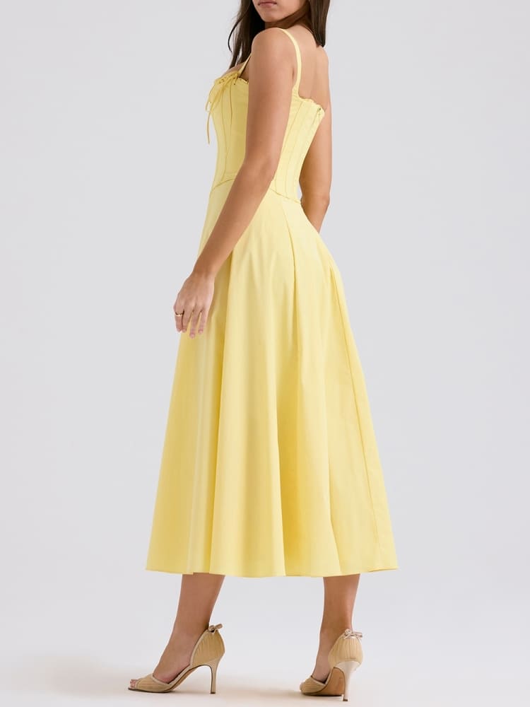 Sunshine Cotton Midi Sundress-CALLISTARI
