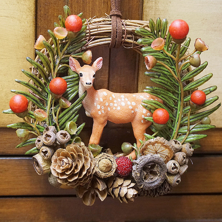 Christmas Forest Sika Deer Car Hanging-CALLISTARI