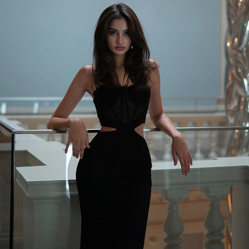 Kaira Corset Cutout Maxi Dress-CALLISTARI