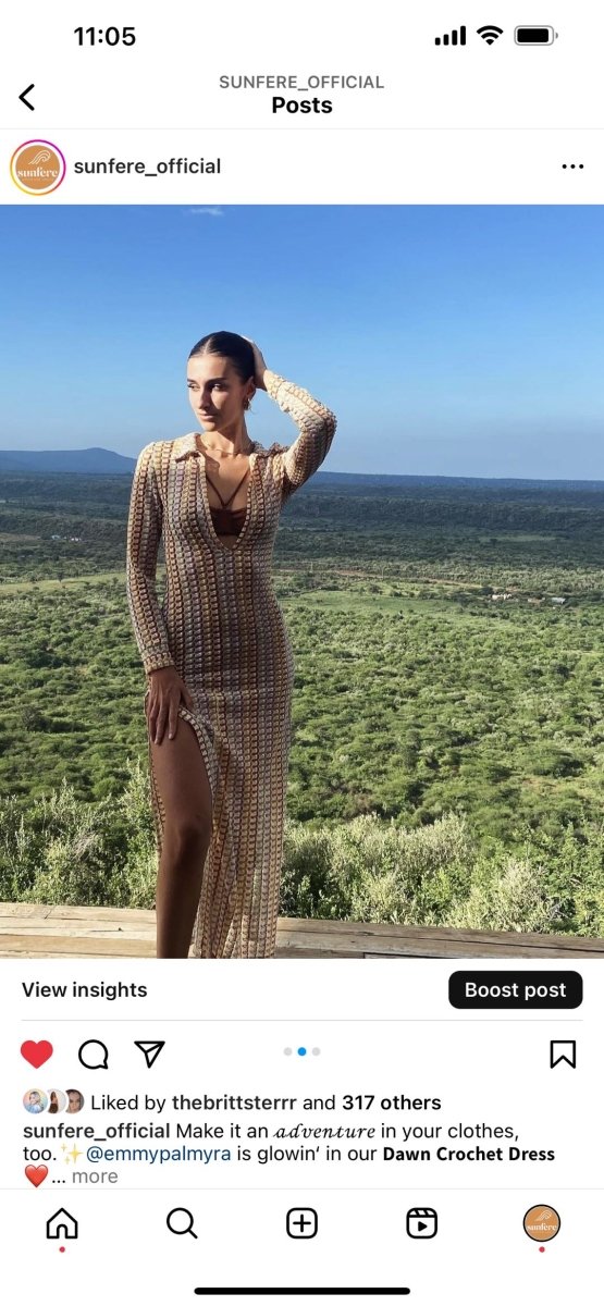 Dawn V-neck Collared Crochet Maxi Dress-CALLISTARI