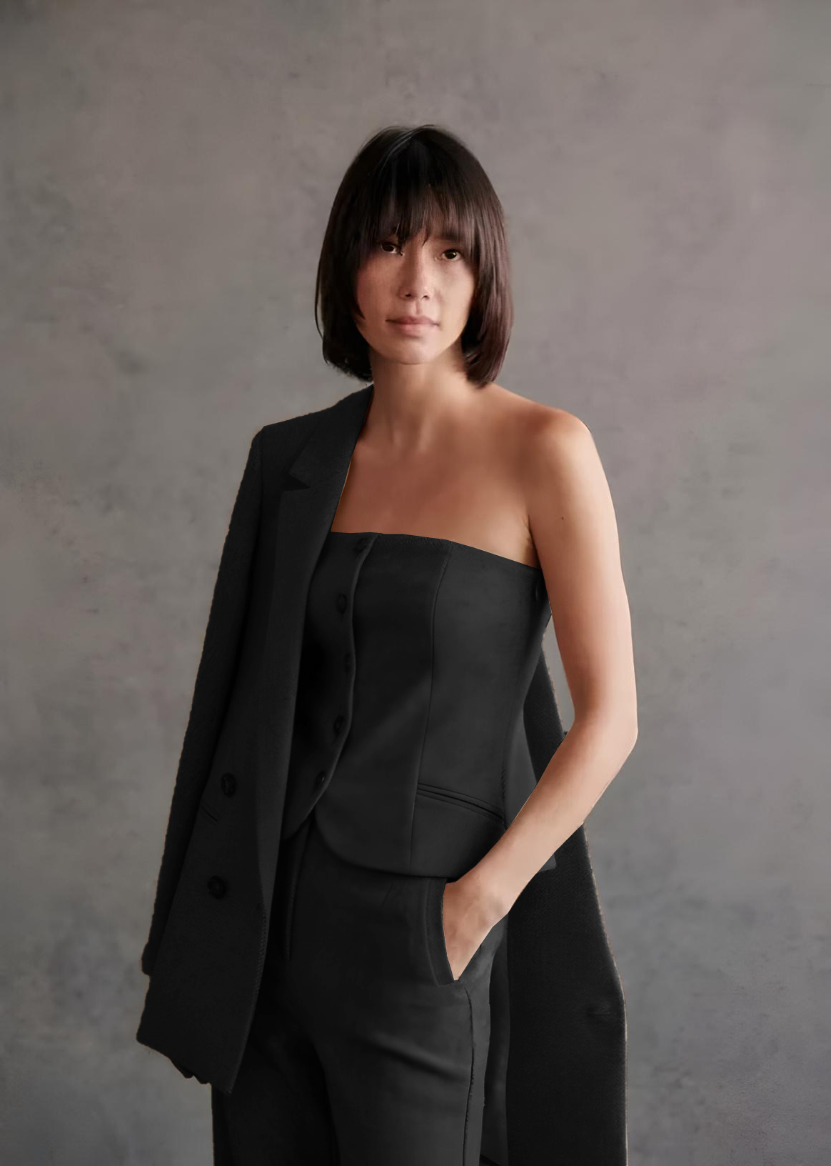 Designer three piece suit