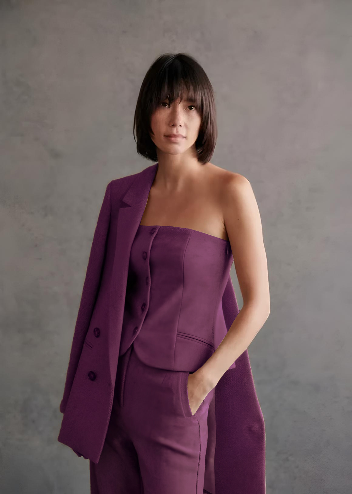 Designer three piece suit