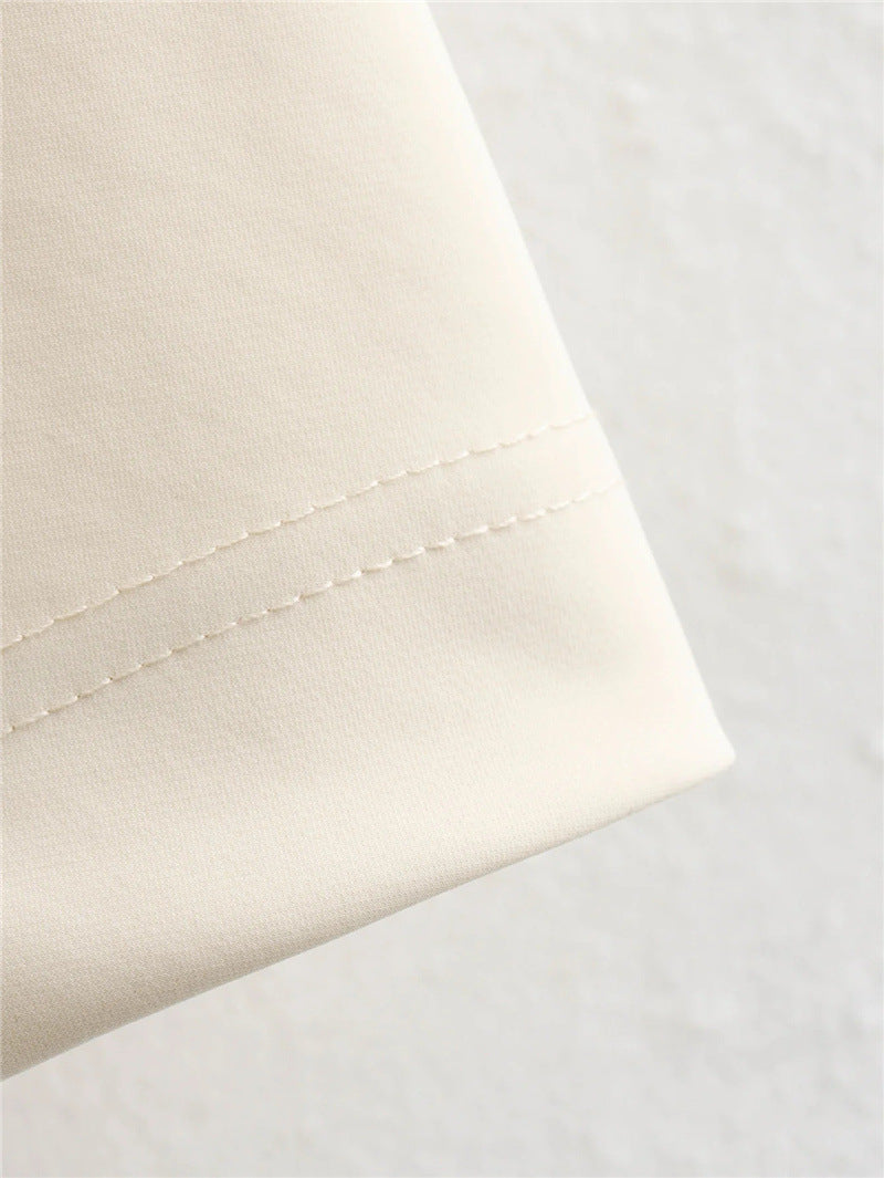 Fashion Slim Pocket Dress Fashion Stand Collar-CALLISTARI