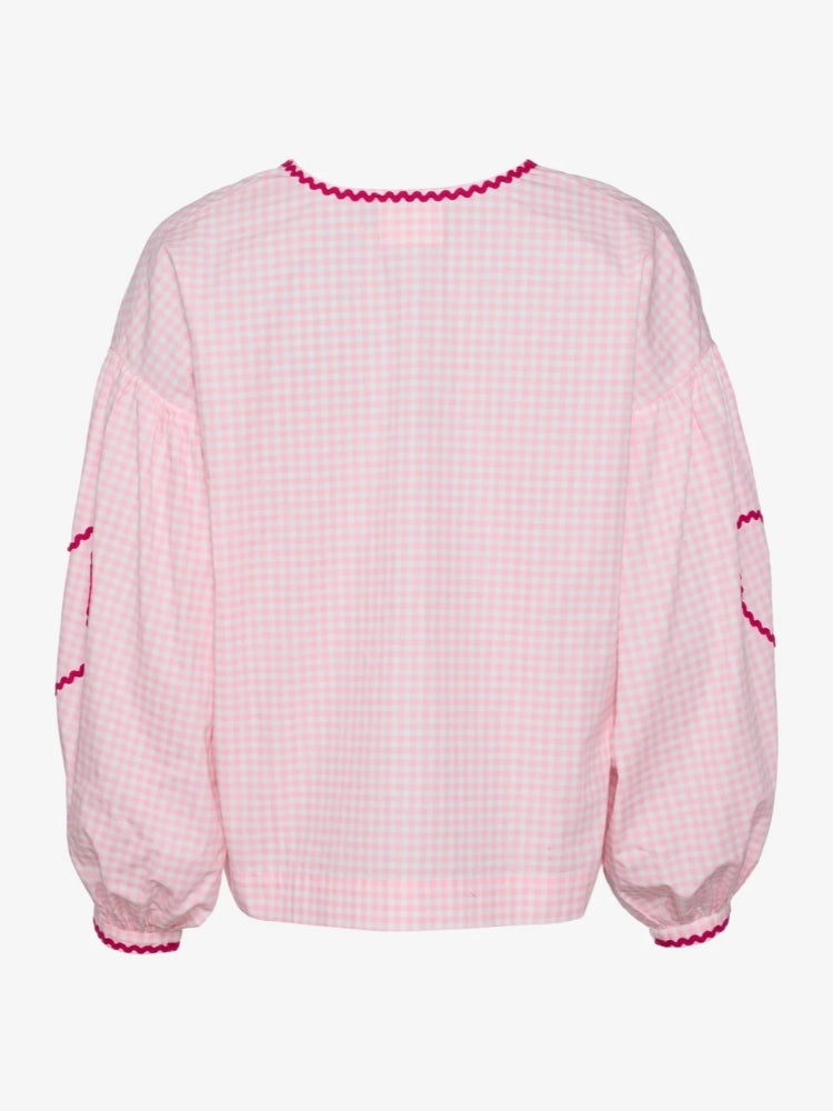 Organic Cotton Top - Pink Checks-CALLISTARI