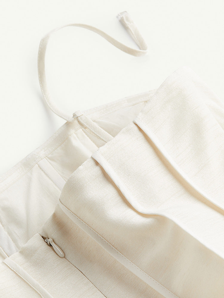 Aria White Bandeau Maxi Dress-CALLISTARI