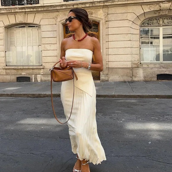 Strapless Maxi Dress Set-CALLISTARI