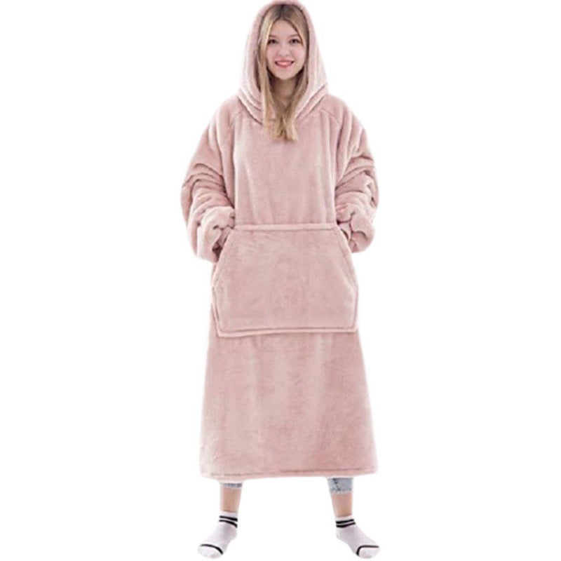 Thick And Cozy Flannel Hooded Blanket-CALLISTARI