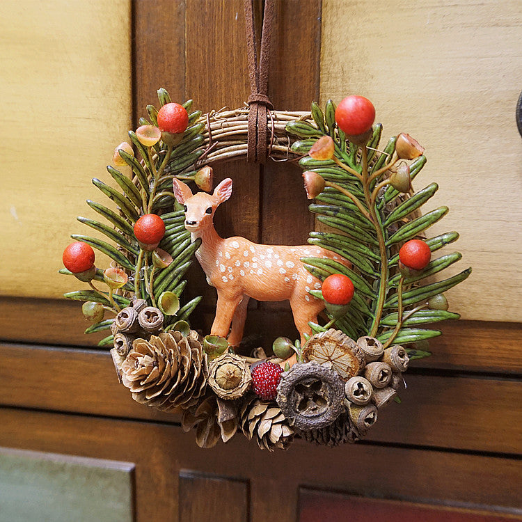 Christmas Forest Sika Deer Car Hanging-CALLISTARI