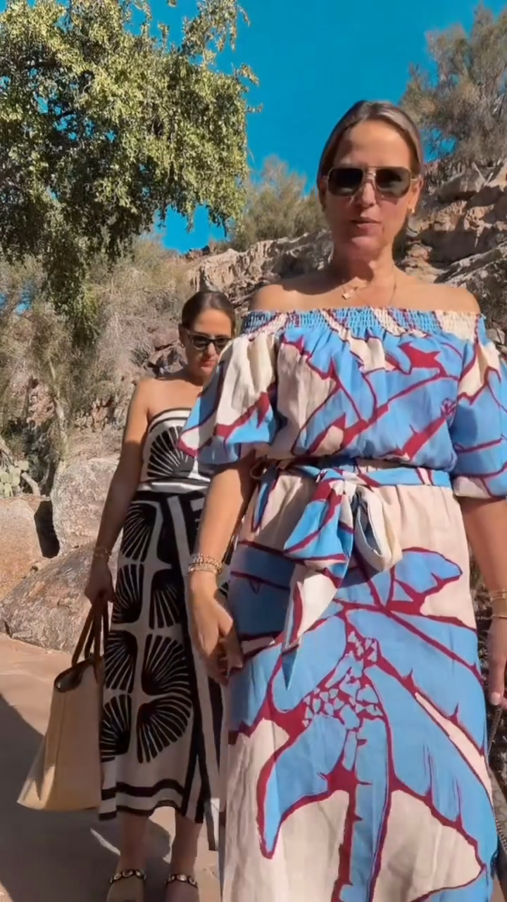 Resort Print Maxi Dress