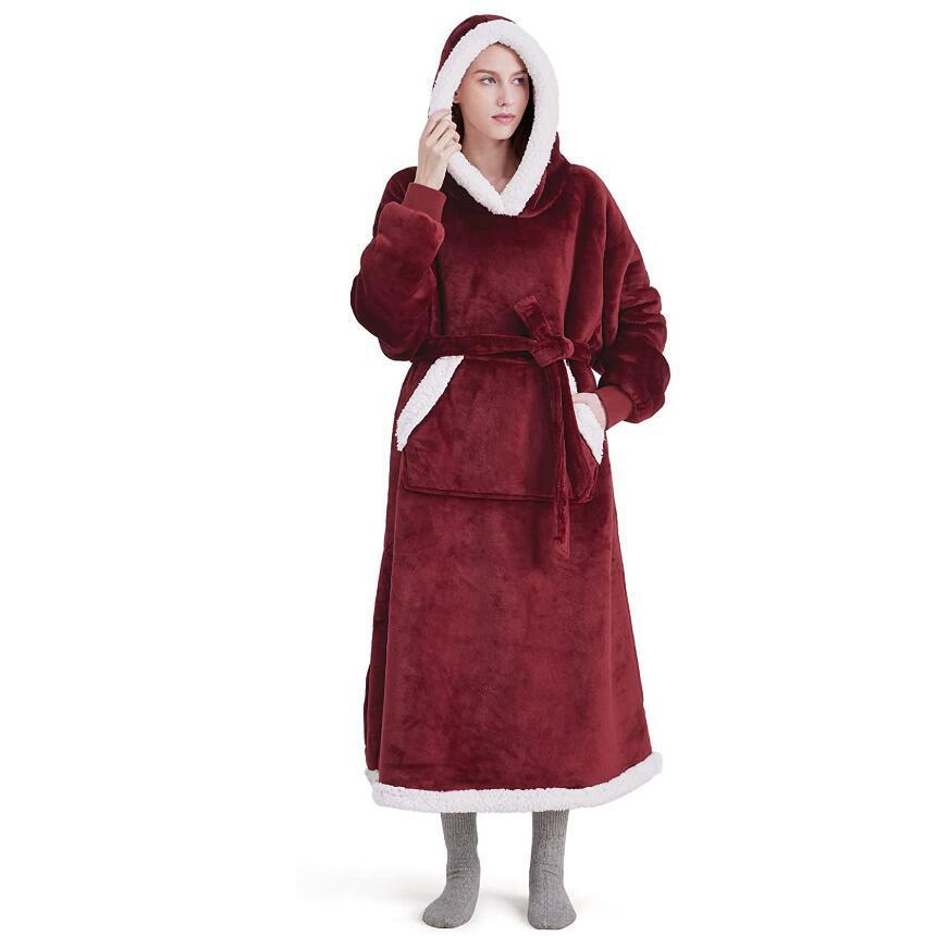 Oversized Winter Pullover Blanket Hoodie-CALLISTARI