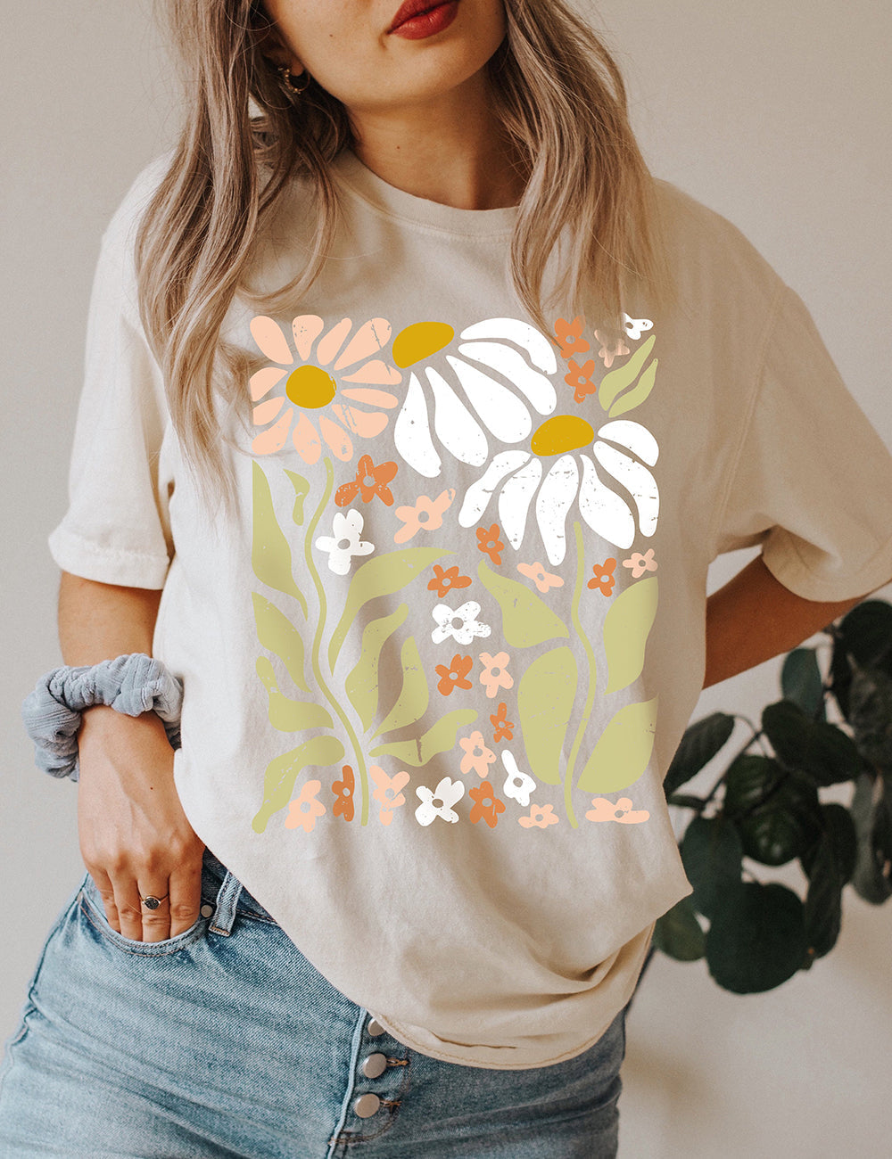 Nature Wildflowers Floral Basic Tee-CALLISTARI