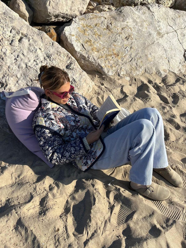 Printed Loose Quilted Jacket-CALLISTARI