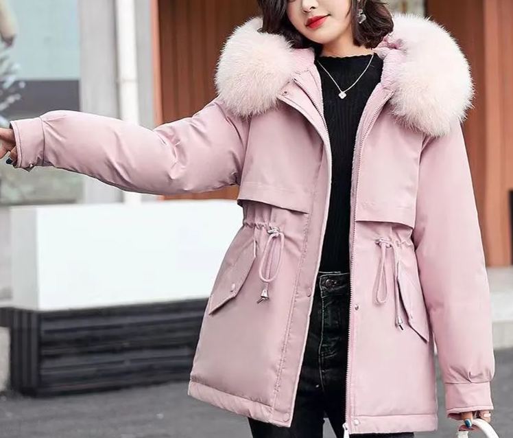 Designer down embroidered jacket