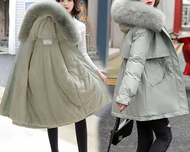 Designer down embroidered jacket