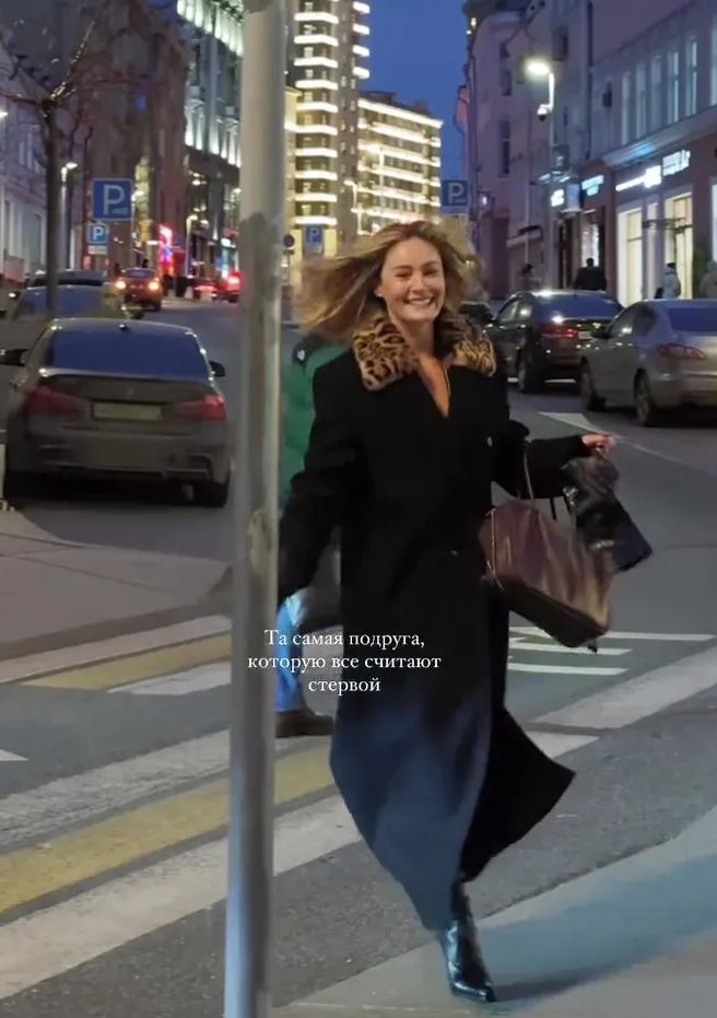 Black leopard print fur collar winter coat