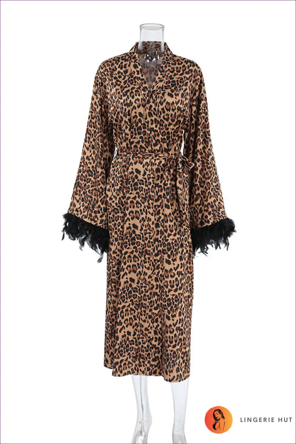 Fierce Leopard Print Maxi Robe - Bold Glamour-CALLISTARI