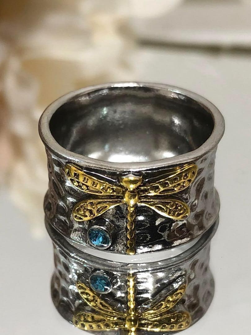 Aquamarine Insect Ring-CALLISTARI
