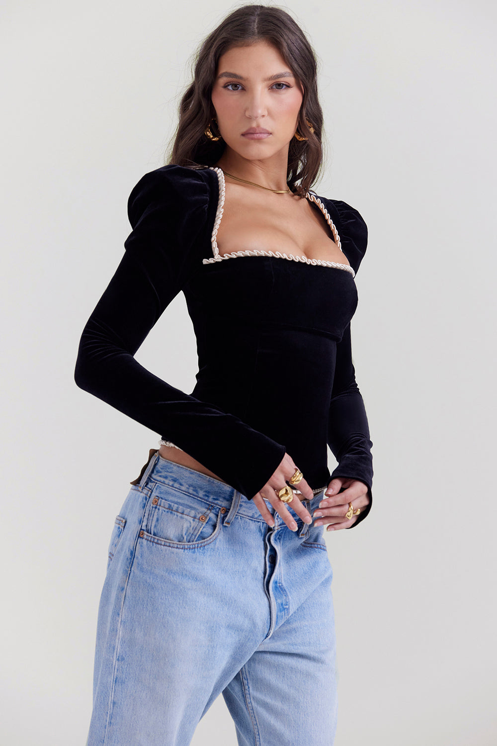 Black Velvet Corset-CALLISTARI
