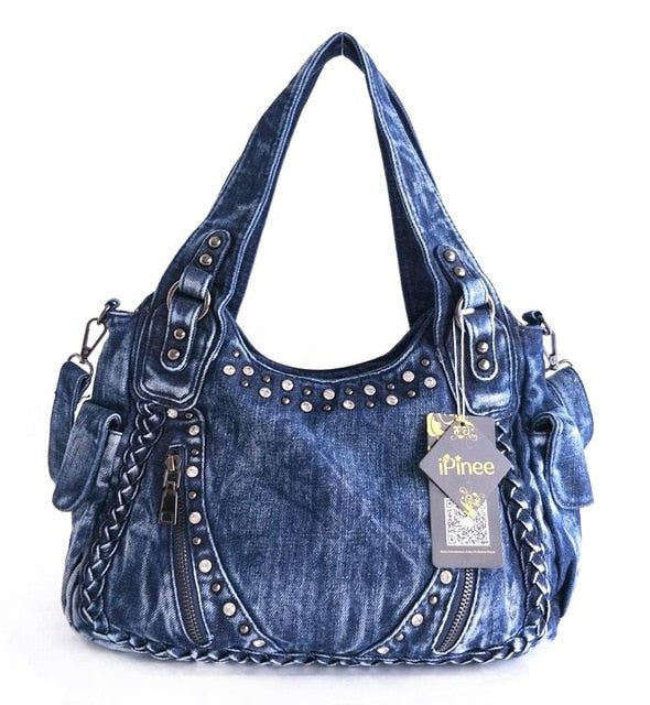Taboo Denim Handbag-CALLISTARI