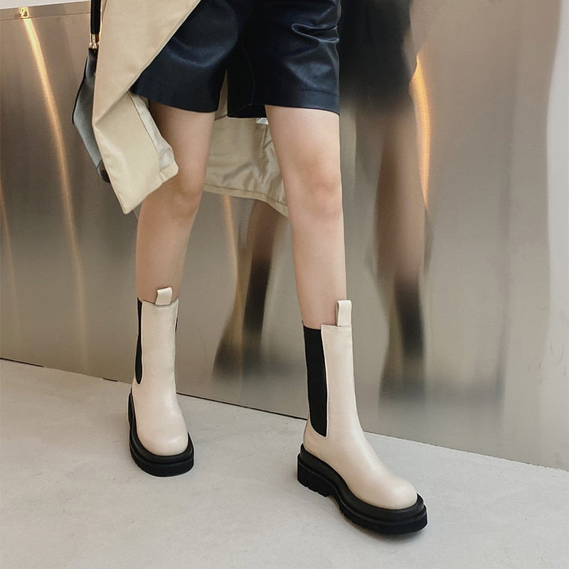 Genuine Leather Velvet Shoes-CALLISTARI