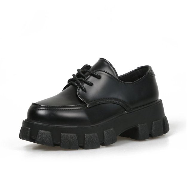 Platform Luxury Shoes (Matte Black)-CALLISTARI