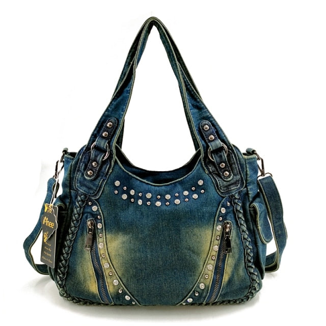 Taboo Denim Handbag-CALLISTARI