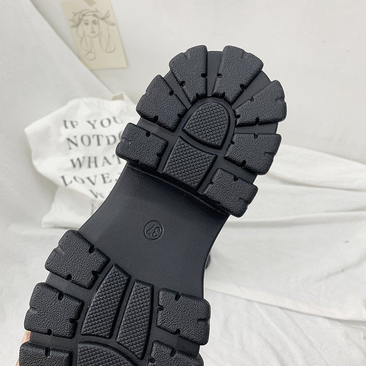 Platform Luxury Shoes (Matte Black)-CALLISTARI