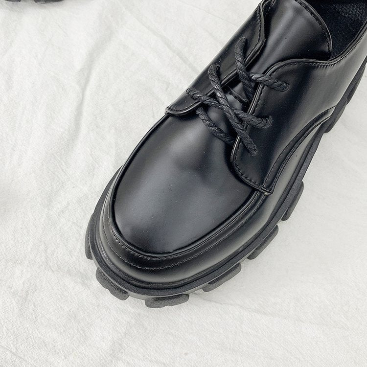 Platform Luxury Shoes (Matte Black)-CALLISTARI