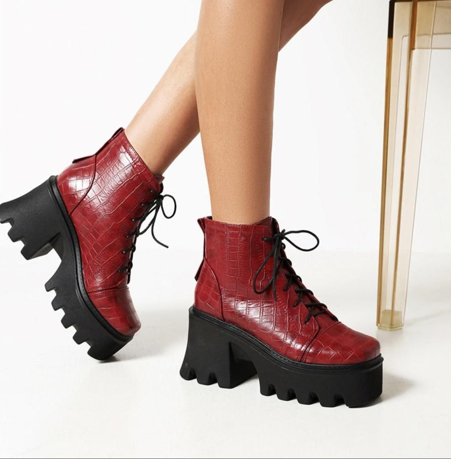 Leather Vanessa Boots-CALLISTARI