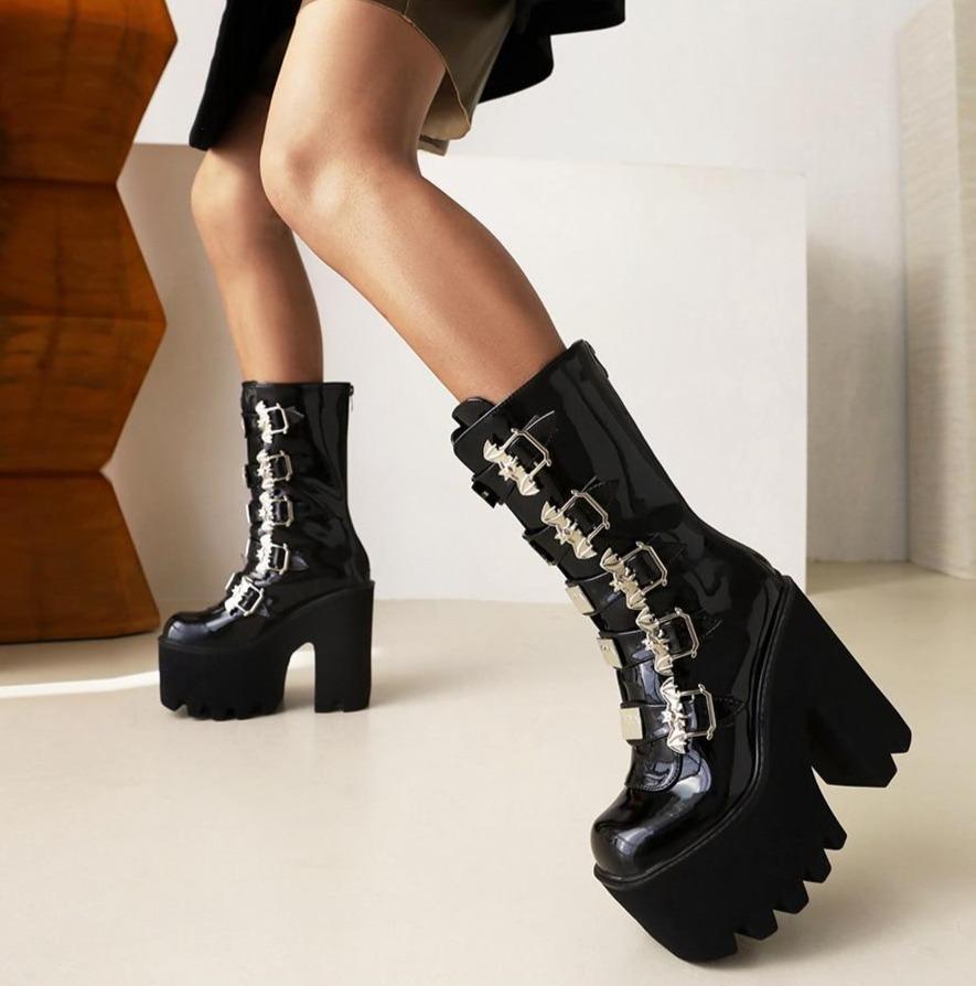 Bat Platform Boots-CALLISTARI
