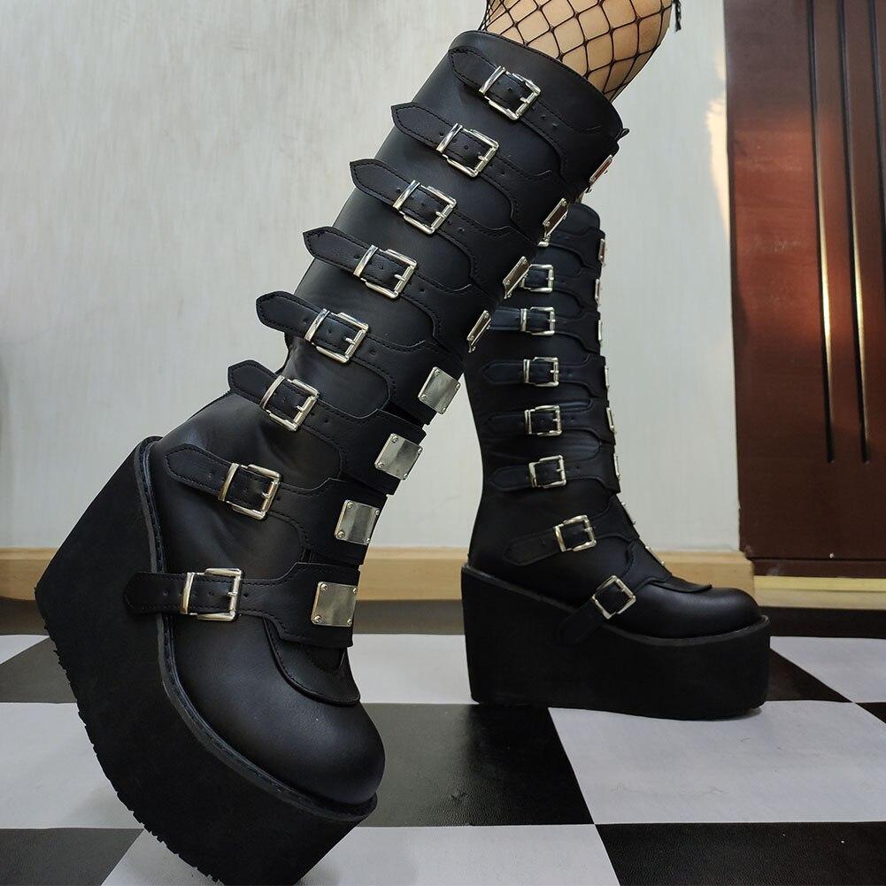 Metal Long Boots-CALLISTARI