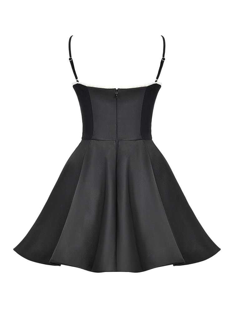 Black Tulle Mini Dress-CALLISTARI
