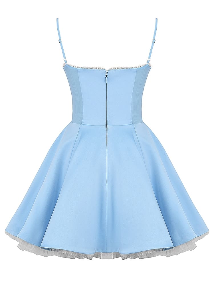 Cinderella Blue Tulle Mini Dress-CALLISTARI